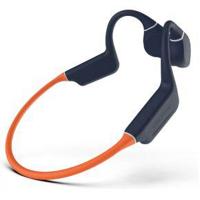 Creative Outlier Free Pro+ Draadloze waterdichte bone-conduction-hoofdtelefoon met verstelbare conducties, geïntegreerde 8 GB MP3, tot 10 uur batterijduur, geïntegreerde microfoon, blauw en oranje - thumbnail