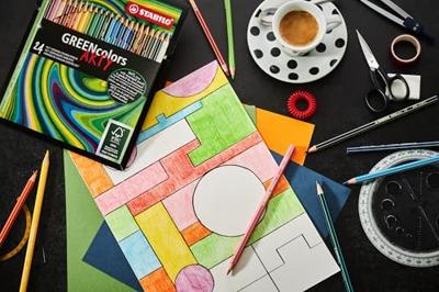 Stabilo greencolors kleurpotloden arty etui 12 stuks Stabilo greencolors kleurpotloden arty etui 12 stuks