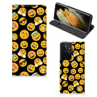 Samsung Galaxy S21 Ultra | Hoesje met Magneet | Emoji