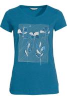 Vaude Skomer Print Dames T-shirt Kingfisher Uni 42 - thumbnail