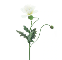 Poppy spray Casper cream 93 cm kunstbloem Erutan Avon - Erutan avon - thumbnail