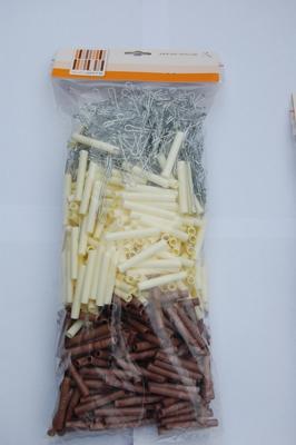 400 stuks hulzen en haken uitbreidingsset 244/245 crème / bruinvlam 400 stuks hulzen en haken uitbreidingsset 244/245 crème / bruinvlam