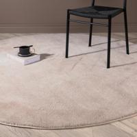 Nohr Rond Vloerkleed 'Les' 200cm, kleur Beige - thumbnail