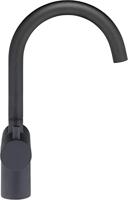 Ben Lavion draaibare wastafelkraan gestructureerd zwart - thumbnail