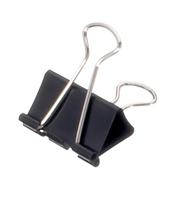 Papierklem maul foldback 215 19mm zwart 12 stuks - thumbnail