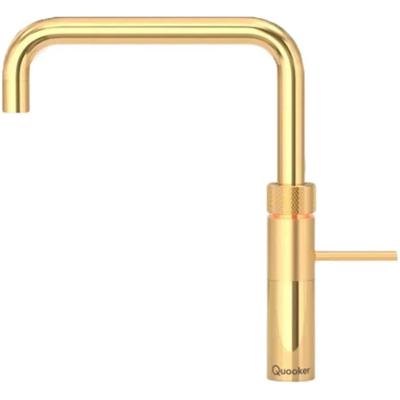 Quooker Fusion Square Keukenkraan - Kokend - Warm & Koud Water - Kindveilige Dubbeldruk - Goud