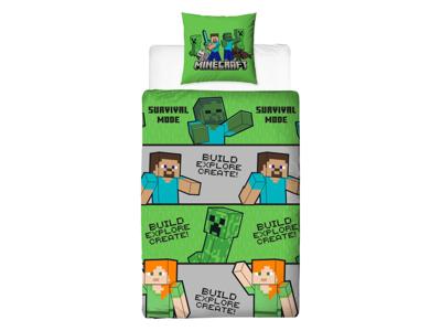 Kinder dekbedovertrek 140 x 200 cm (Minecraft)