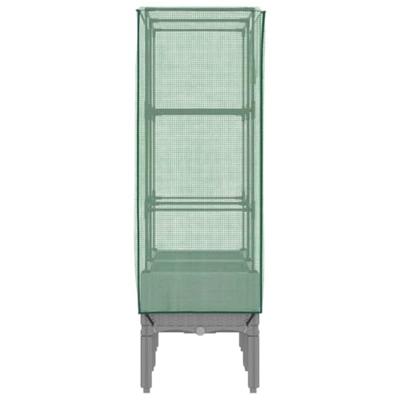 Plantenbak verhoogd met kashoes 80x40x140 cm rattanlook