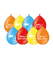 Party balloons - Sinterklaas (8st) - thumbnail