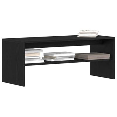 Tv-meubel 100x40x40 cm spaanplaat zwart eikenkleurig