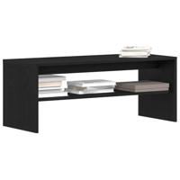 Tv-meubel 100x40x40 cm spaanplaat zwart eikenkleurig - thumbnail