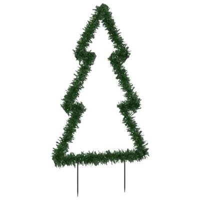 Kerstverlichting kerstboom met grondpinnen 80 LED's 60 cm - thumbnail