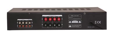 Madison - MAD1400BT-BK - HI-FI Stereo Versterker 2 x 100W RMS met Bluetooth, USB, SD en FM - Zwart Aluminium