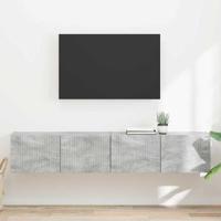 TV Wandkast 2 pcs Beton 60 x 31 x 29.5 cm Bewerkt hout - thumbnail