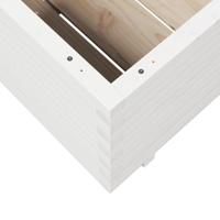 Plantenbak 70x70x49,5 cm massief grenenhout wit - thumbnail