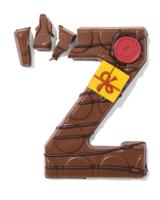 HEMA Handgedecoreerde chocoladeletter melk Z 180g - thumbnail