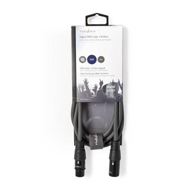 Benel Xlr kabel 3-pins xlr male naar female 1,5m