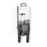 Benel Xlr kabel 3-pins xlr male naar female 1,5m - thumbnail