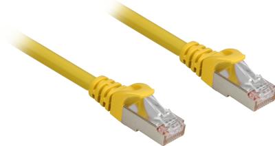 Sharkoon patchkabel sftp, rj-45 met cat.6a (geel, 2 meter, halogeenvrij)