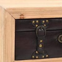 Salontafel 115x55x50 cm massief vurenhout - thumbnail