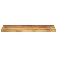 Tafelblad rechthoekig 70x20x2,5 cm massief ruw mangohout - thumbnail