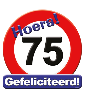 Huldeschild 75 jaar