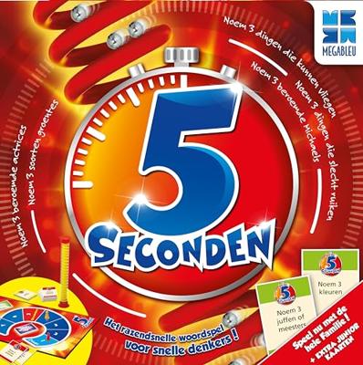 Megableu 5 Seconden met juniorkaarten bordspel Megableu 5 Seconden met juniorkaarten bordspel