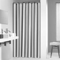 Douchegordijn Sealskin textiel Linje 100% Polyester 180x200 grijs - thumbnail