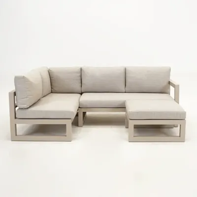 Grosso hoekbank 3 delig L beige