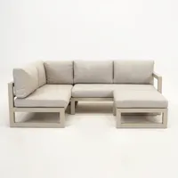 Grosso hoekbank 3 delig L beige - thumbnail