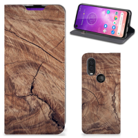 Motorola One Vision Book Wallet Case Tree Trunk - thumbnail