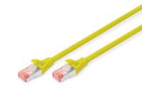 Digitus DK-1644-020/Y RJ45 Netwerkkabel, patchkabel CAT 6 S/FTP 2.00 m Geel Halogeenvrij, Verdraaide paren, Snagless, Vlambestendig 1 stuk(s) - thumbnail