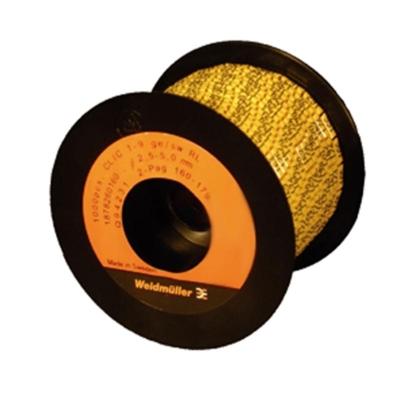 Weidmüller CLI C 1-9 GE/SW 280-299 2-PAG RL Markeerring Opdruk 280 - 299 Buitendiameter 2.5 tot 5 mm 1878260280