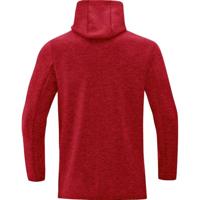 JAKO 6829 Jas Met Kap Premium Basics - Rood Gemeleerd - XXL - thumbnail
