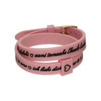 Armband Dames il mezzometro I LOVE YOU GOLD - BRACCIALE IN SILICONE/SILICONE BRACELET - thumbnail