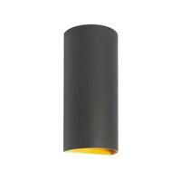 Highlight Design opbouwspotHera Up Down rond zwart met goud - W3631.38 - thumbnail