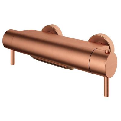 Badkraan Hotbath Cobber Thermostaat Waterval Uitloop Geborsteld Koper Living Colours