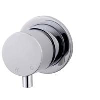 Amon Round Inbouw Mengkraan Zonder Uitloop Chroom Aqua Splash - thumbnail