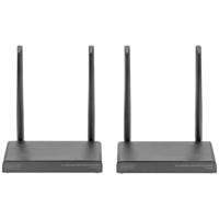 Digitus DS-55328 Draadloze HDMI-set 150 m 3840 x 2160 Pixel 4-voudige Multi Viewer, Digital Whiteboard-functie, Doorgeluste HDMI-uitgang, Met loop-functie, - thumbnail