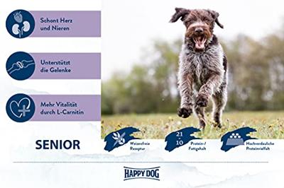 Happy Dog 60767 - Supreme fit & vital Senior - droogvoer voor oudere honden - 4 kg inhoud
