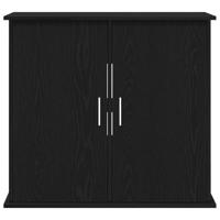 Aquariumstandaard 81x36x73 cm spaanplaat zwart eikenkleurig - thumbnail