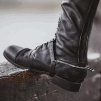 HS Sprenger Biothane sporenriemen zwart - thumbnail