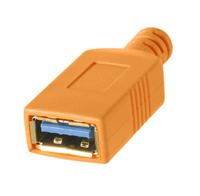 Tether Tools TetherPro USB-C to USB Female Adapter (extender) 4,6m oranje - thumbnail
