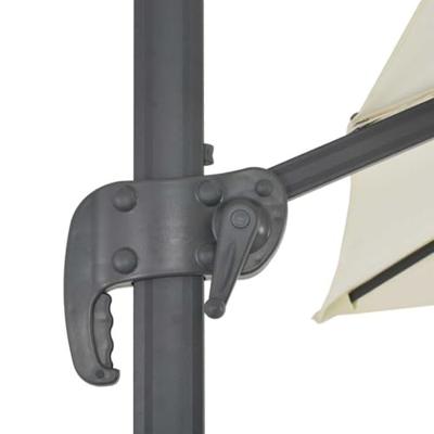 VidaXL Zweefparasol met aluminium paal 300x300 cm zandkleurig