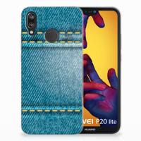 Huawei P20 Lite Silicone Back Cover Jeans - thumbnail