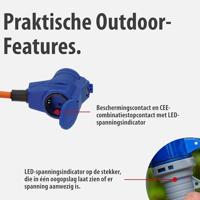 Brennenstuhl 1132920325 Stroom Camping-kabelhaspel Blauw, Zwart, Oranje, Grijs 1.5 m H07RN-F 3G 2,5 mm² - thumbnail