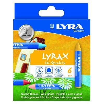 Waskrijt lyra lyrax wax giants 6 kleuren