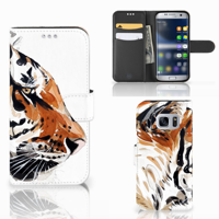 Hoesje Samsung Galaxy S7 Watercolor Tiger - thumbnail