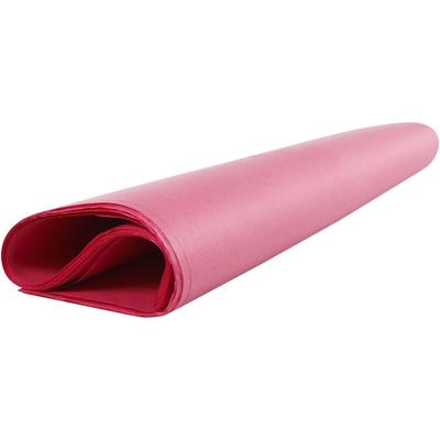 Tissuepapier, vel 50x70 cm, 17 gr, roze, 25 vel/ 1 doos