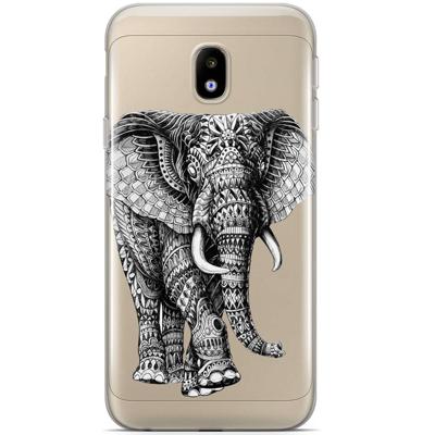 Samsung Galaxy J3 2017 siliconen hoesje - Olifant Samsung Galaxy J3 2017 siliconen hoesje - Olifant